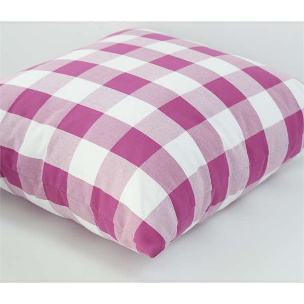 Federa cuscino tartan rosa