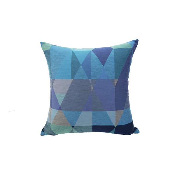 Cuscino design geometrico blu