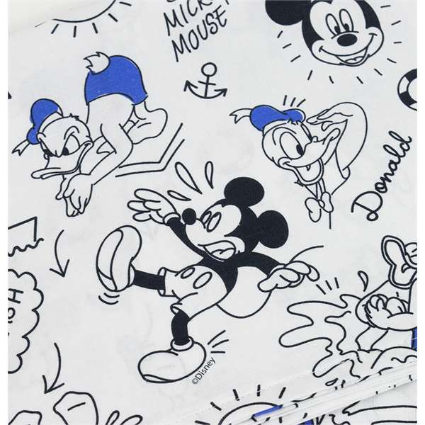 Disney Mickey Mouse completo lenzuola bianco e blu