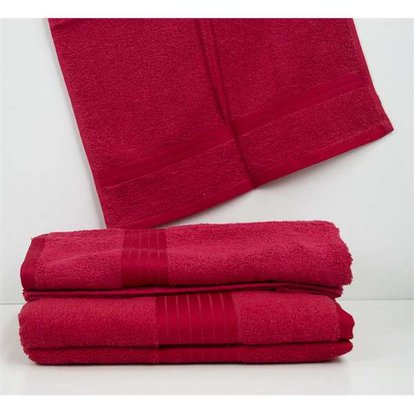 Asciugamani in spugna rossa